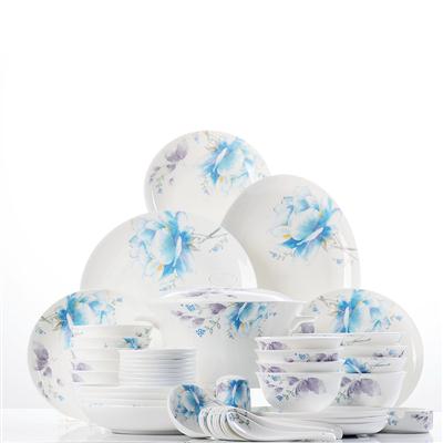 欧美大黑屌操逼48头聆听花开骨瓷礼品餐具套装